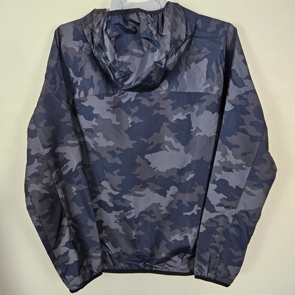 COPY - All In Motion Men Jacket Size Small Hooded Camo Blue Lightweight Water R… - Picture 2 of 11